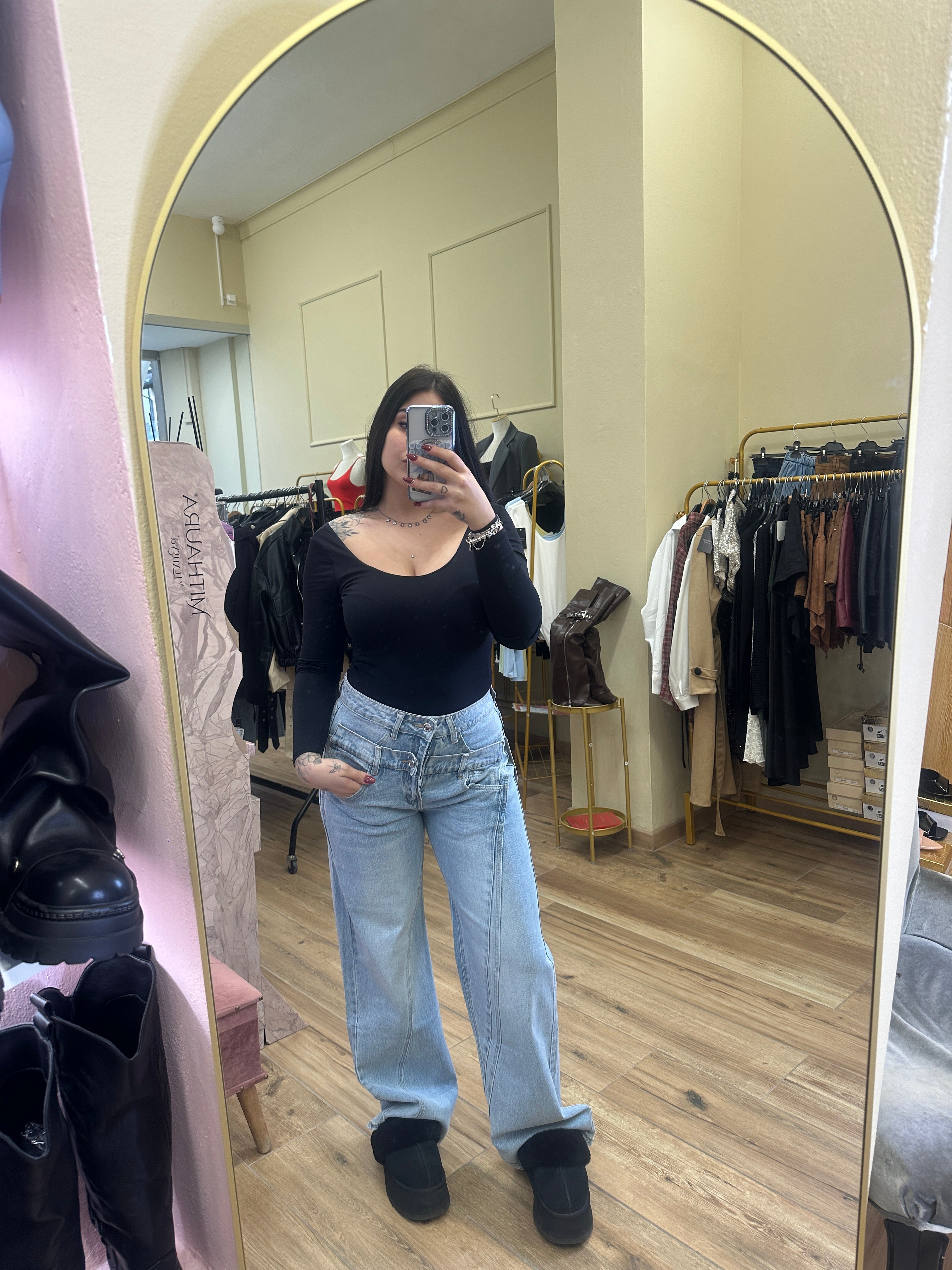 Jeans doppia chiusura