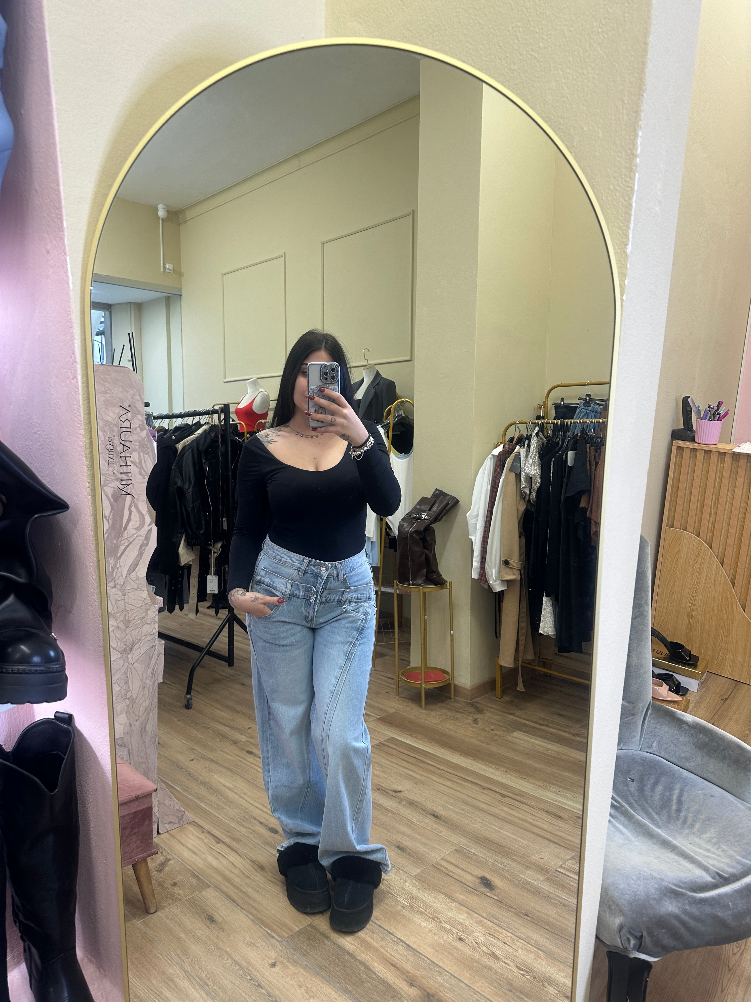 Jeans doppia chiusura