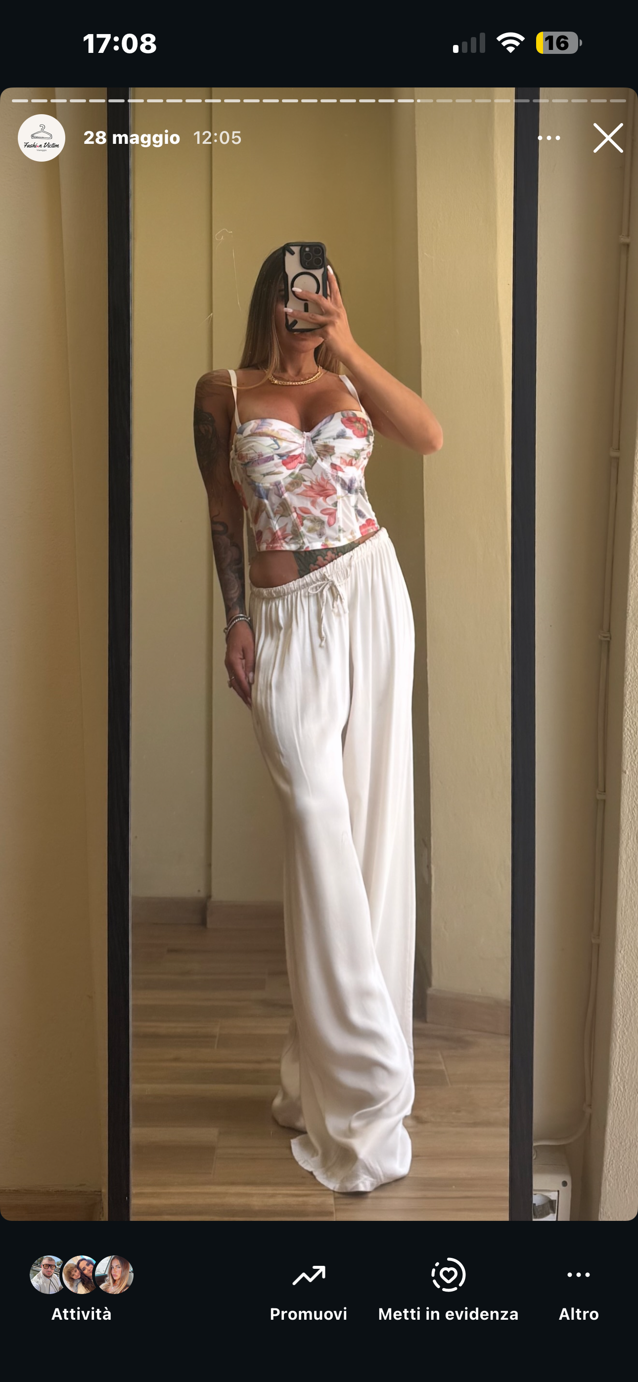 Corsetto floreale